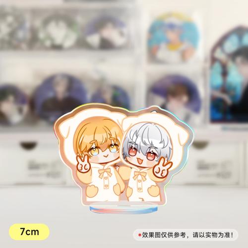 【屿泽×枫荷 贴贴】7cm镭射小粒牌 - 双人狗狗